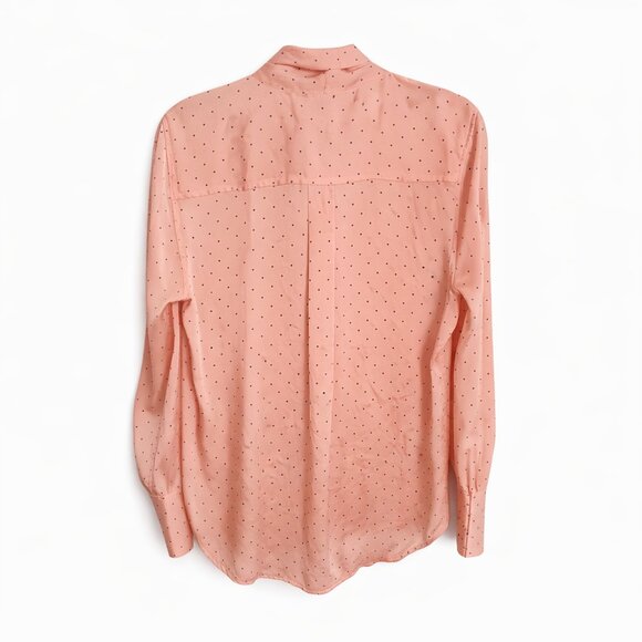 Equipment Luis Blouse Rose Cloud‎ & True Black Polka Dot Blouse Size XS - Picture 4 of 4